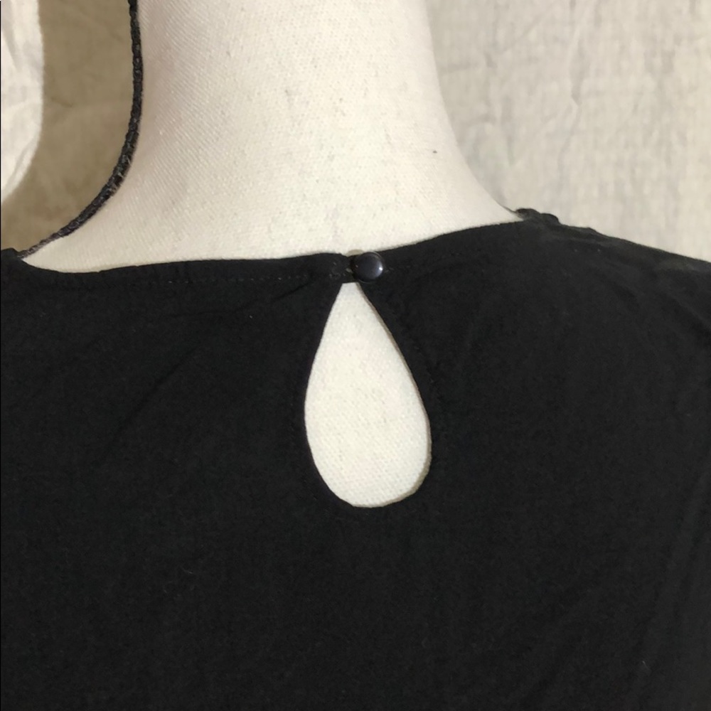 Old Navy lined cinch waist dress w/pockets black S - Picture 4 of 8